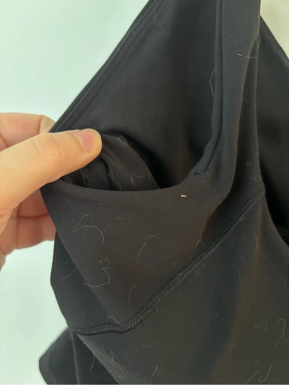 lululemon black stretchy athletic padded sports bra crop tank top workout top🖤